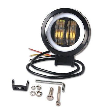 1бр Универсален Кръгъл LED халоген 3" 20W 1000lm 12V/24V диоден фар прожектор