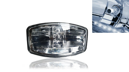 Един 1 Брой Халоген, Фар, 265mm X 161mm, 12V 24V, Крушка H7 + 6 LED Диода, E-Mark, За Камион, Трактор, Багер, Земеделски Машини и др.