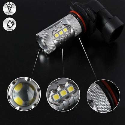 2 броя Hb4 ХБ4 9006 LED Диодни Крушки С Лупа За Халогени