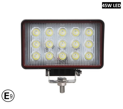 16См 45W Правоъгален Супер Мощен PRO Led Диоден Халоген Led Лампа Прожектор 12V 24V