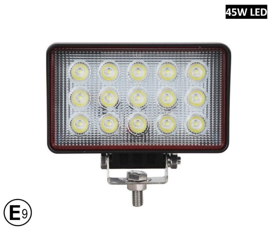 16См 45W Правоъгален Супер Мощен PRO Led Диоден Халоген Led Лампа Прожектор 12V 24V