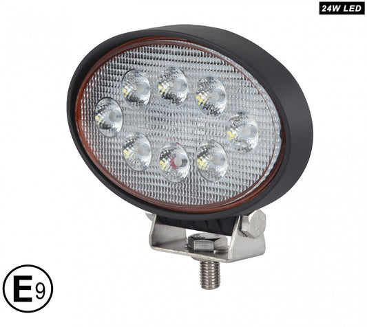 14См 24W Супер Мощен Овален PRO Led Диоден Халоген Led Лампа Прожектор 12-24V