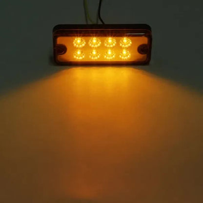 8 LED Оранжеви - Диодни Led Габарити / Светлини / Токоси - 99mm x 40mm - 12V