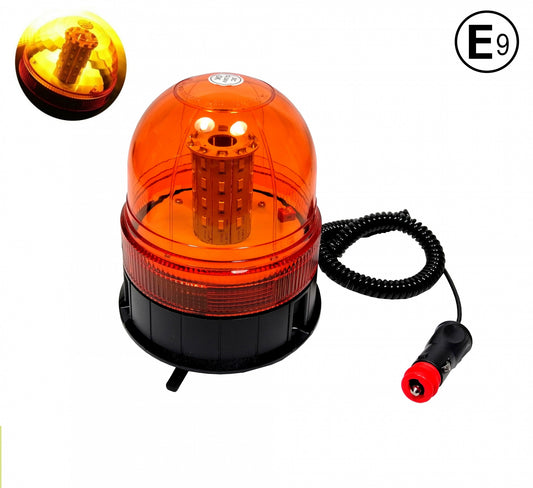 LED  12V 24V Сигнална Аварийна Лампа Маяк Буркан С Магнит И Вакуум