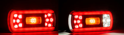 Комплект LED Светодиодни Стопове, С Букса и Окабеляване, Ляв и Десен, 6 Функции, Е-Мark, 12V-24V
