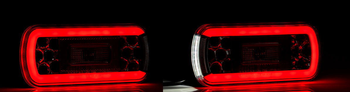 Комплект LED Светодиодни Стопове, С Букса и Окабеляване, Ляв и Десен, 6 Функции, Е-Мark, 12V-24V