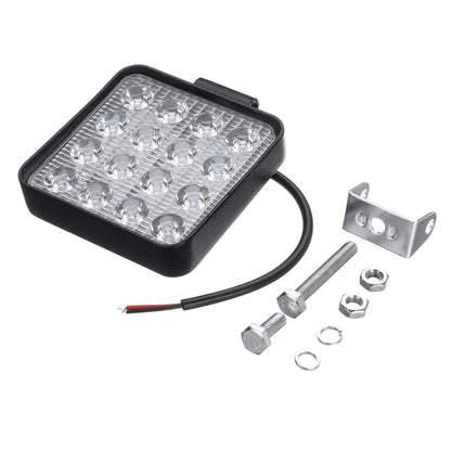 48W Разпръсната Светлина FLOOD LED 12V 24V LED Диоден Халоген Фар Прожектор Задна Светлина Диодна Лампа