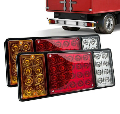 Комплект LED Диодни Стопове, Стоп, Задни светлини с 4 Функции, 12V, 31,5 cm x 13,5 cm Подходящ за ремаркета, каравани, селскостопански превозни средства и др