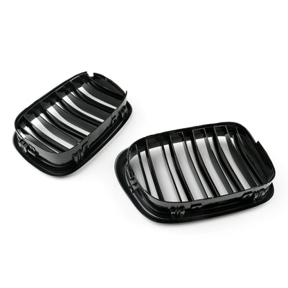 Двойни Бъбреци Решетки За БМВ BMW E39 1995г.-2003г. Черен Гланц Лак