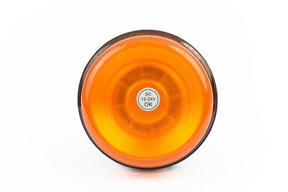 LED  Диодна Аварийна Сигнална Лампа Маяк Буркан 12/24V , Блиц, Slim, E-Mark, 12 Диода