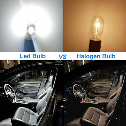 LED  Диодни Крушки За Габарит, Т10 W5W, 5 SMD, 12V, Бяла Светлина