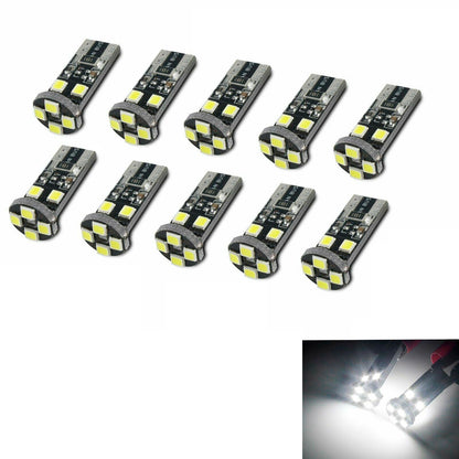 LED  Диодни Крушки За Габарит, Т10 W5W, 8 SMD, 12V, Canbus - Error free , Без грешки