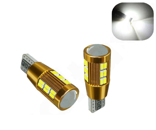 LED  Диодни Крушки За Габарит, Т10 W5W 194 168, 30 SMD, 12V, Бяла Светлина, Canbus - Error free , Без грешки