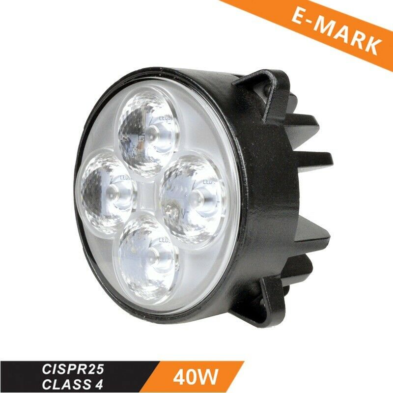 LED Диоден Халоген LED Фар - 3400lm 8,4cm 40W PRO - ОЕМ Case IH, Challenger, RoGator, John Deere, New Holland