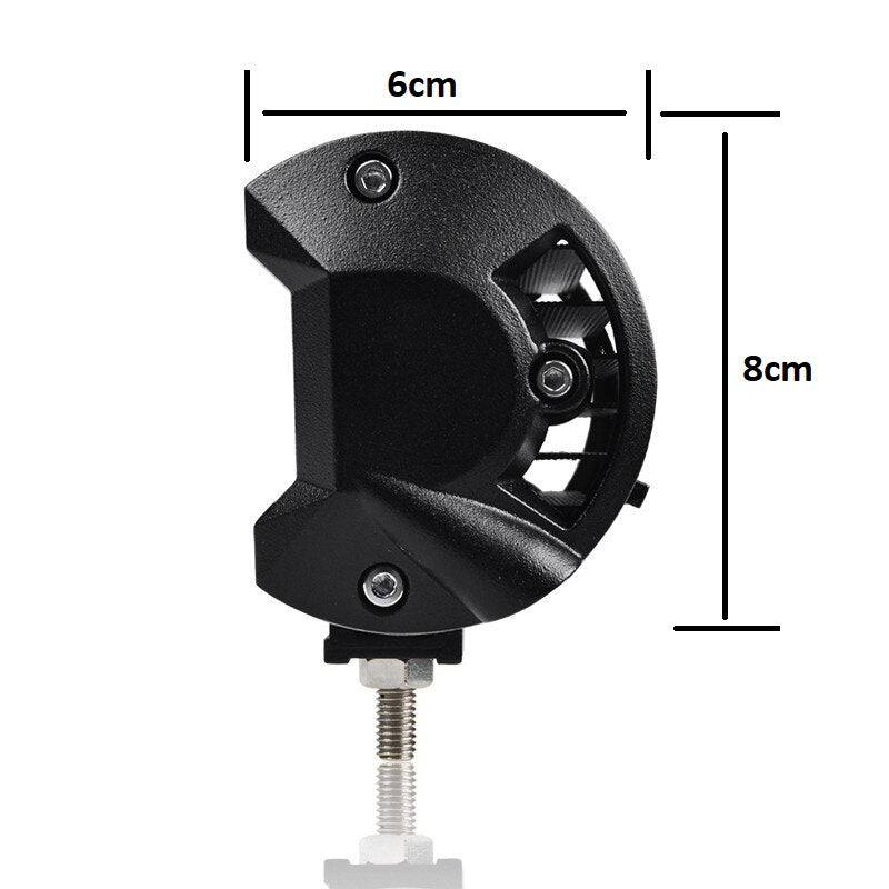 30см 7600lm 72W LED Бар, Насочена Spot Светлина, 12V 24V, Регулируемо Долно Захващане