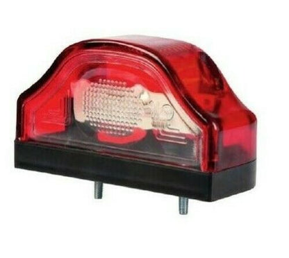 LED  Диоден Плафон Oсветление за Регистрационен Номер ,12V - 24V, За Ремарке, Бус, Каравана, Платформа, Червен