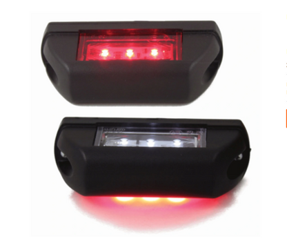 LED  Габарит, 6 SMD Диода, 12V - 24V, За Вертикален Монтаж, Червена и Бяла Светлина, Е-Mark Е9