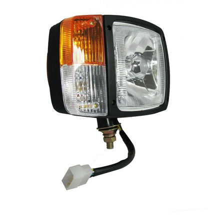 Десен Кристален Фар с Кабел, Фар с Mигач, Габарит, За Трактор Багер Комбайн Фадрома Снегорин и др.