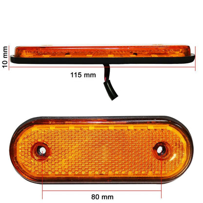 LED Диоден Габарит Със Стойка, Червен или Жълт Цвят, Маркер, 20 Диода, 12V - 24V