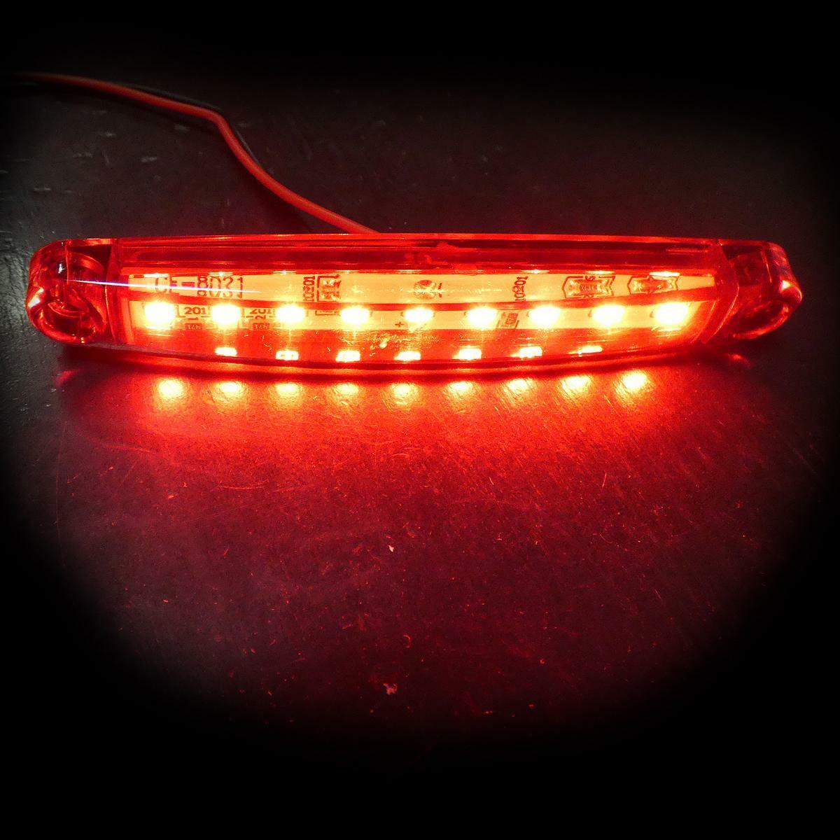 1 брой LED Червен Диоден Маркер Габарит Токос със 9 светодиода за камион ремарке бус ван каравана платформа 24V