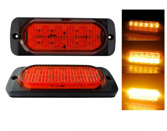 12 LED Аварийна Лампа За Пътна Помощ, Жълта Блиц Светлина, Мигаща!