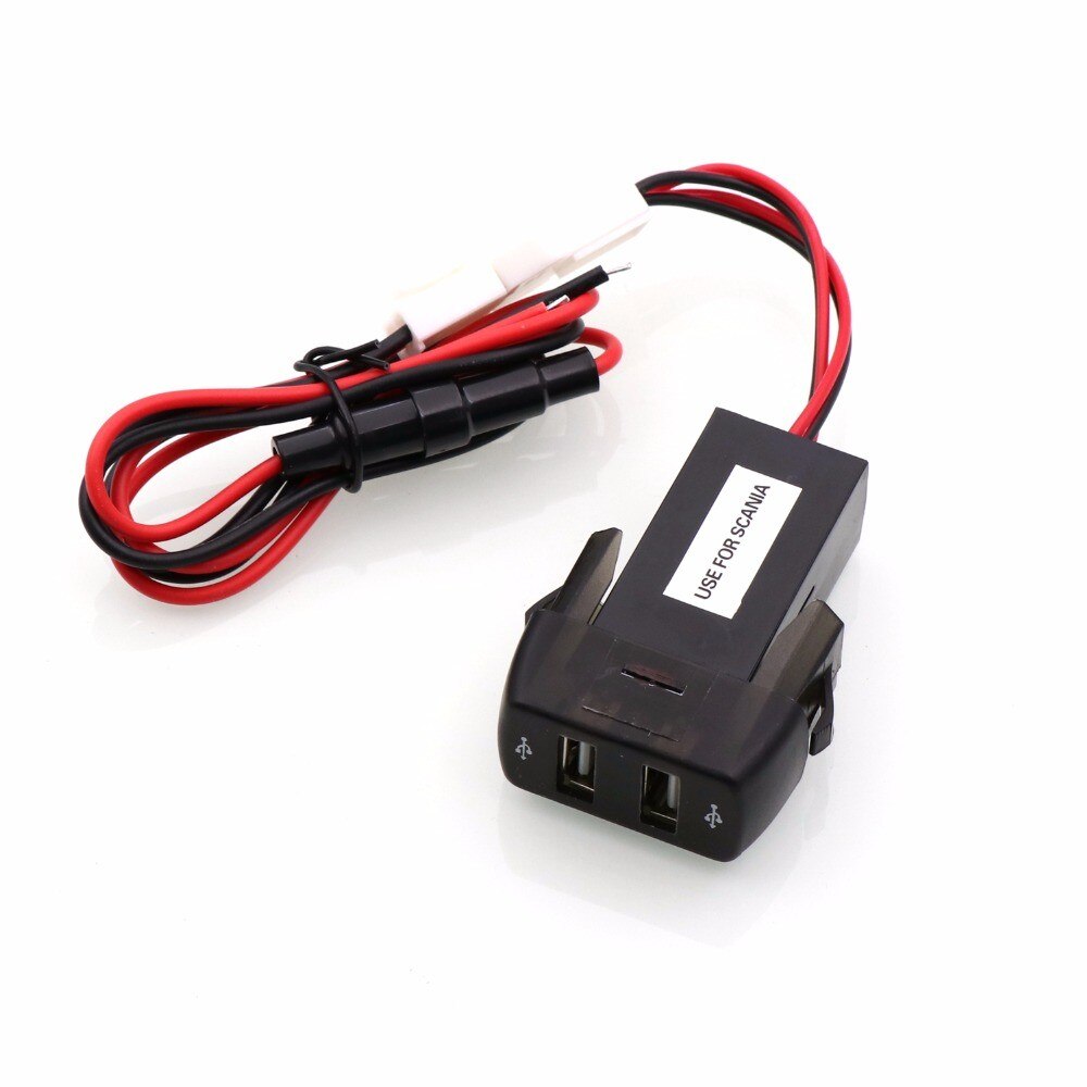 Двоен УСБ USB порт за вграждане за Скания Scania Р R П P Г G