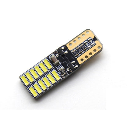 Комплект от 2 броя T10 Led крушки, W5W 4014 24SMD, 12V 24 V, бяла светлина 6000K в блистер