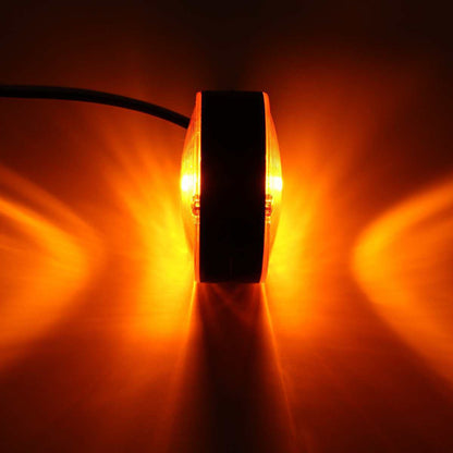 Комплект от 2 броя LED габарити за огледала ОБЕЦИ за камион 12-24V Scania Сканиа Volvo Волво MAN МАН DAF ДАФ Mercedes Мерцедес в оранжево