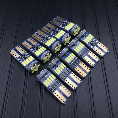 Комплект от 2 броя T10 Led крушки 15 SMD светодиода W5W 12V бяла светлина в блистер