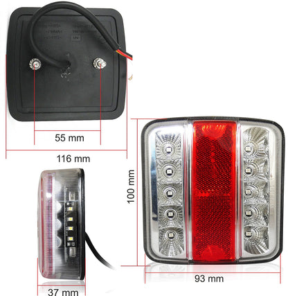 1 брой LED Диоден Стоп Задна светлина 12V 24V за бус камион ТИР ремарке каравана