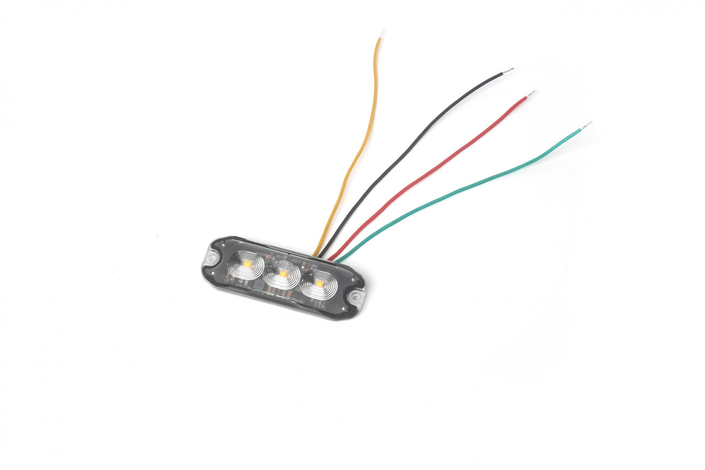 12-24V LED Жълта Аварийна Лампа Блиц Светлина Мигаща За Пътна Помощ Платформа и др. 8W с 4 режима 8х3 cm.