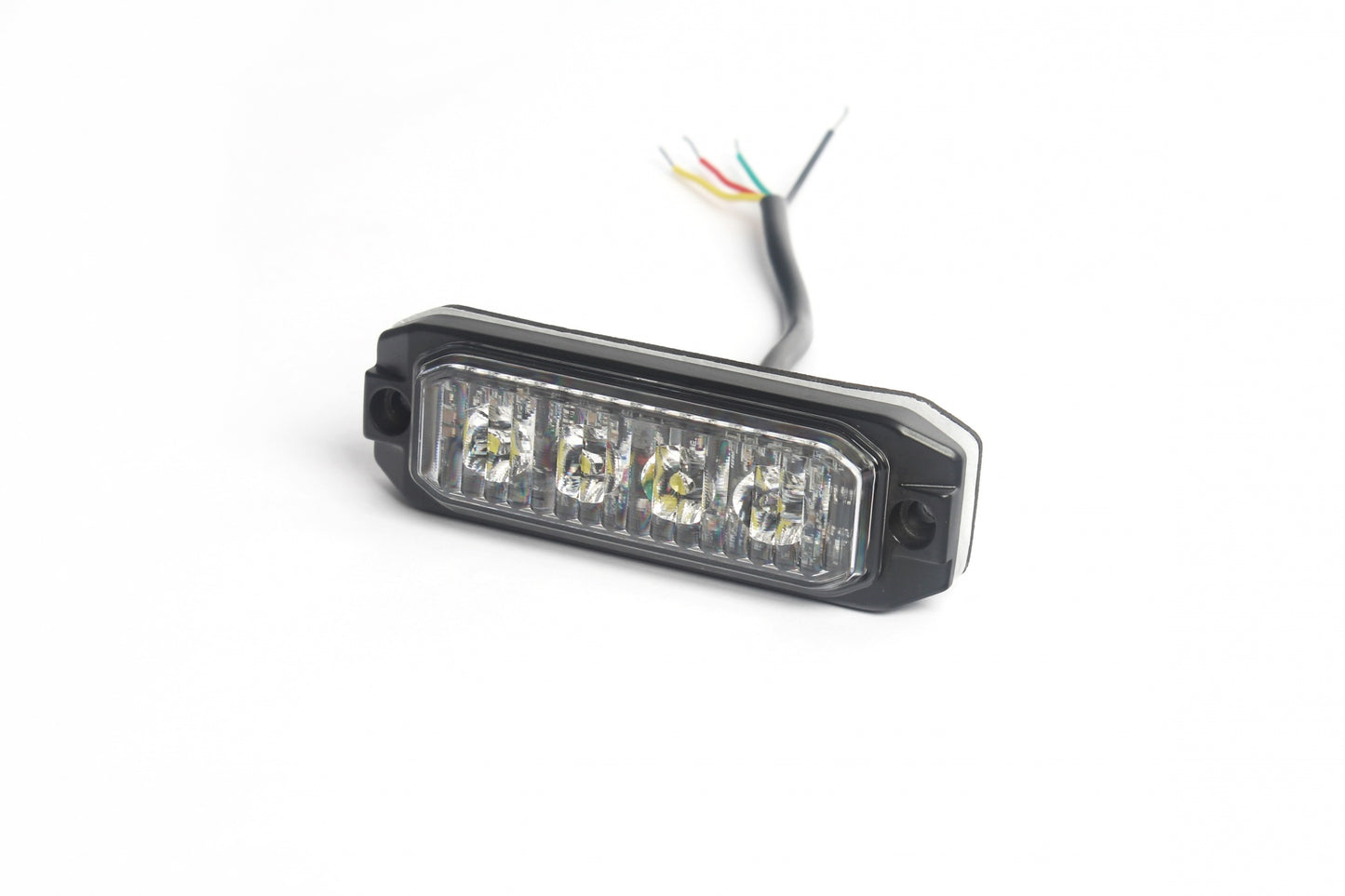 4 LED Жълта Аварийна Лампа Блиц Светлина Мигаща За Пътна Помощ Платформа и др. 12-24V 12W