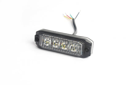 4 LED Жълта Аварийна Лампа Блиц Светлина Мигаща За Пътна Помощ Платформа и др. 12-24V 12W