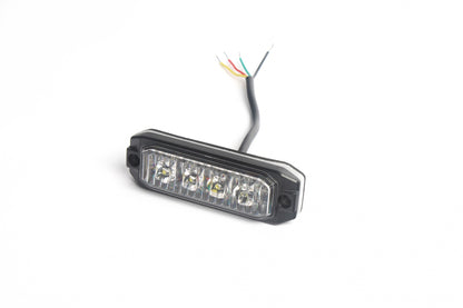 4 LED Жълта Аварийна Лампа Блиц Светлина Мигаща За Пътна Помощ Платформа и др. 12-24V 12W