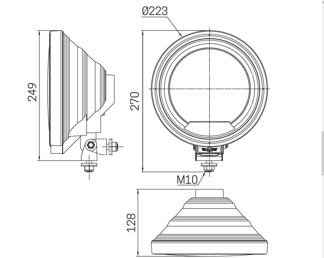 23см Кръгъл халогенен фар светлини за мъгла с насочена светлина + LED Angel Eye LED Функция Ангелски Очи 12/24V Бяла светлина Бял