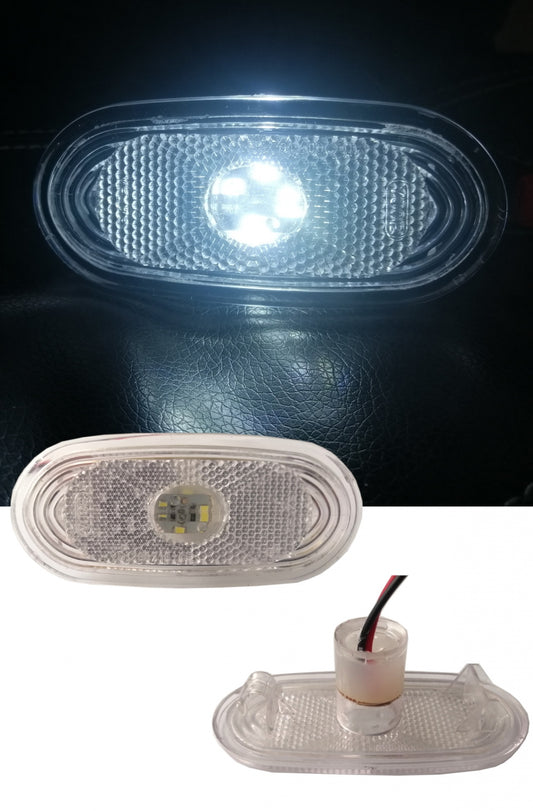 LED светодиоден габарит маркер токос бял оранжев с 4 диода 12V за Мерцедес Спринтер Фолксваген Крафтер MERCEDES SPRINTER VW CRAFTER