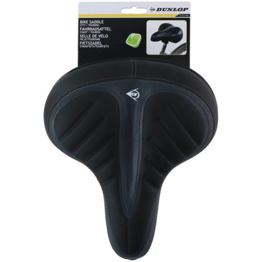 Анатомична седалка за велосипед черена DUNLOP 25 см x 21 см x 12 см