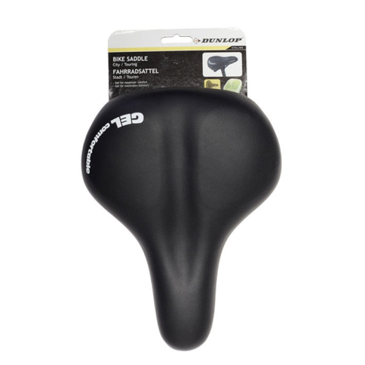 Анатомична седалка за велосипед черна DUNLOP 26.5cm x 18.5cm x 14cm