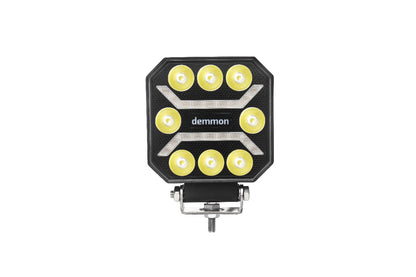 Универсална мощна LED диодна лампа халоген бяла светлина 27W 12V - 24V за камион трактор ролбар АТВ джип земеделски и селскостопански машини и др. 110 x 110 x 37 mm E-mark E9