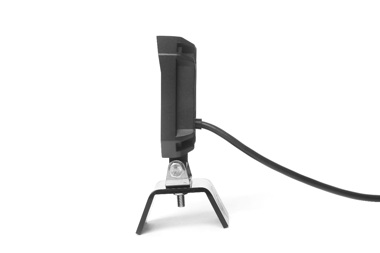 Универсална мощна LED диодна лампа халоген бяла и жълта оранжева светлина 27W 12V - 24V за камион трактор ролбар АТВ джип земеделски и селскостопански машини и др. 110 x 110 x 37 mm E-mark E9