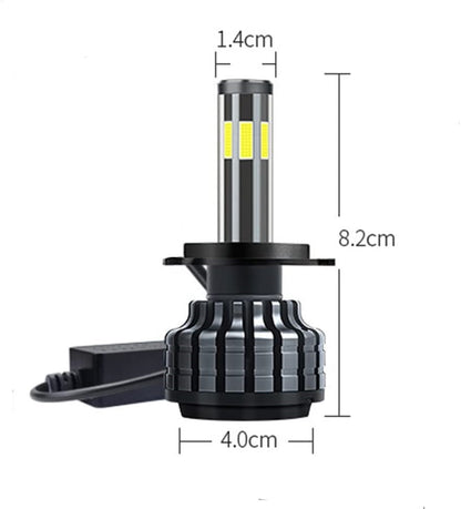 Комплект 360° градуса COB LED диодни крушки H7 Х7 12V 80W 16000 lm за фарове Canbus без грешки