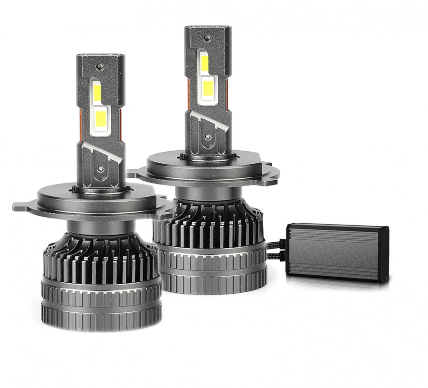 Комплект от 2 броя LED диодни крушки H4 Х4 12V 120W 13000lm за фарове Canbus без грешки 6000К къси/дълги