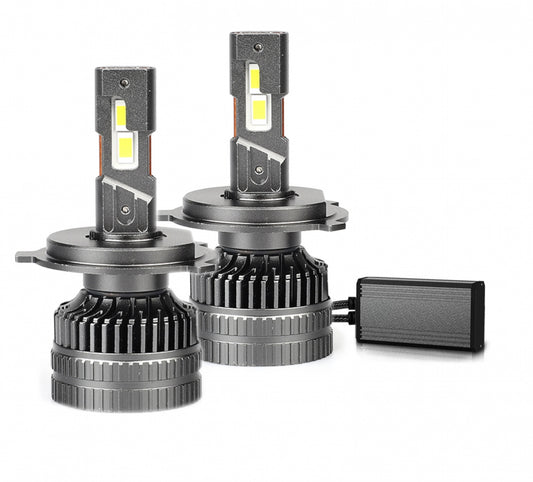 Комплект от 2 броя LED диодни крушки H4 Х4 12V 120W 13000lm за фарове Canbus без грешки 6000К къси/дълги