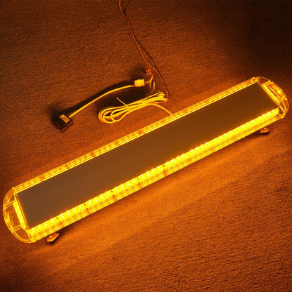 Мощна аварийна сигнална лампа 120 см 88 LED блиц маяк буркан led бар 12-24V със 15 режима на работа жълта за пътна помощ платформа снегорин багер бус ван и др.