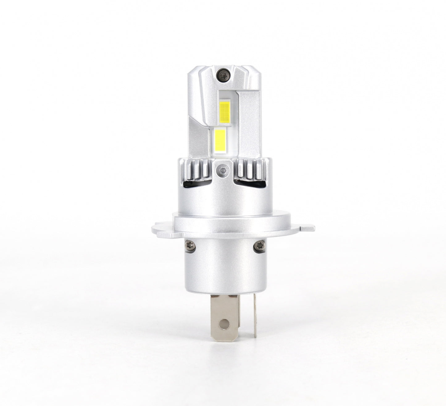 Комплект от 2 броя Умалени Мини LED Диодни Крушки E4P H4 Х4 12V 50W 15000lm за Автомобил Мотоциклет Трактор Камион Бус и др.