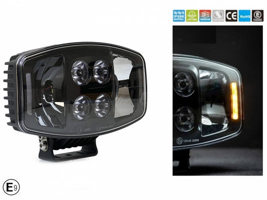 LED Високомощен диоден фар халоген лампа 247 см 12V - 24V бяло-жълто за камиони трактор земеделски машини и др