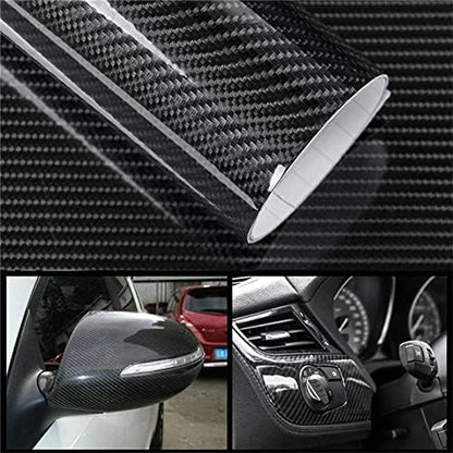 7D Декоративно автомобилно фолио 1.52 X 18M черен карбон BLACK CARBON