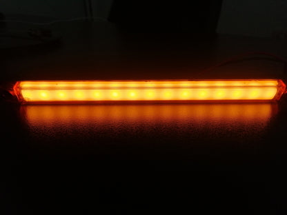 1 брой LED Светодиоден Габарит Маркер с Неон Ефект Жълт Оранжев 12V-24V 24 см