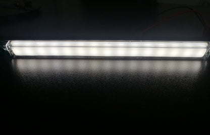1 брой LED Светодиоден Габарит Маркер с Неон Ефект Бял 12V-24V 24 см