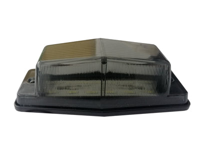 1 брой LED  Диоден Бял Габарит с Двойно опушено Стъкло 12 Диода 12V - 24V За Камион Трактор Багер Селскостопански Машини и др.